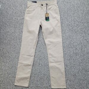 Faherty Reserve Movement 5 Pocket‎ Pant 28x32 Light Sand Organic Cotton MBF2433